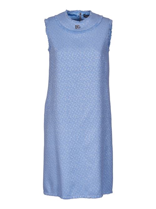 Rachel tweed sleeveless dress with DG logo DOLCE & GABBANA | F6ARUTHUMUAF3981